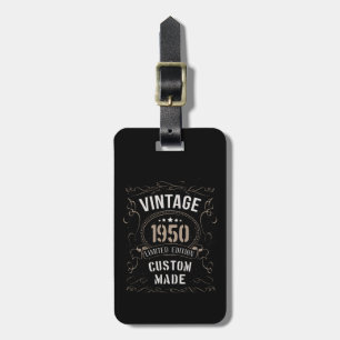 Vintage 1950 Limited Edition Custom made Luggage Tag