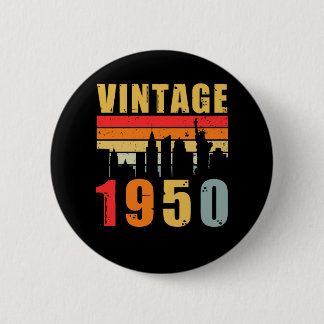 Vintage 1950 Made In 1950 2 Inch Round Button