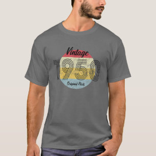 Vintage 1950 Original Parts, 72Nd Birthday For Men T-Shirt