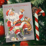 Vintage 1950 Santa Claus Holiday Postcard<br><div class="desc">1950 Vintage Santa Claus</div>