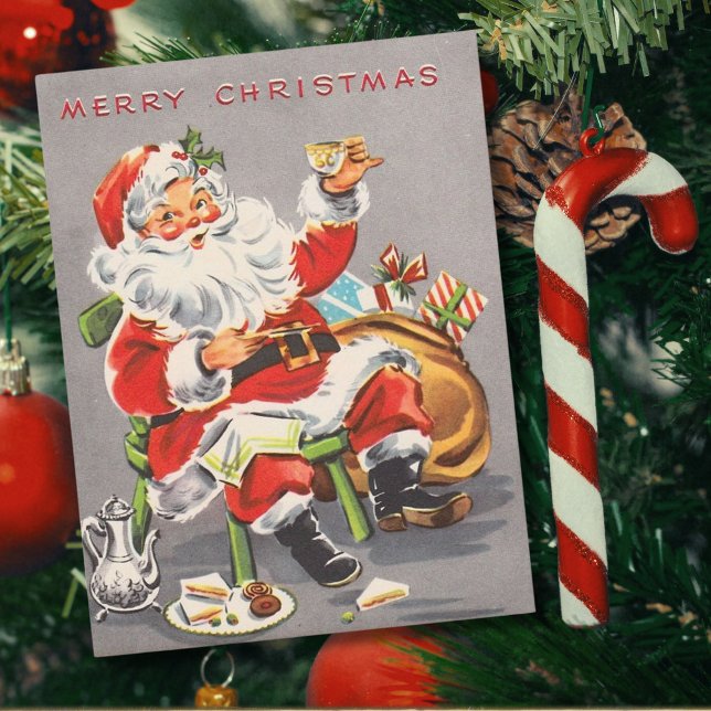 Vintage 1950 Santa Claus Holiday Postcard (Creator Uploaded)