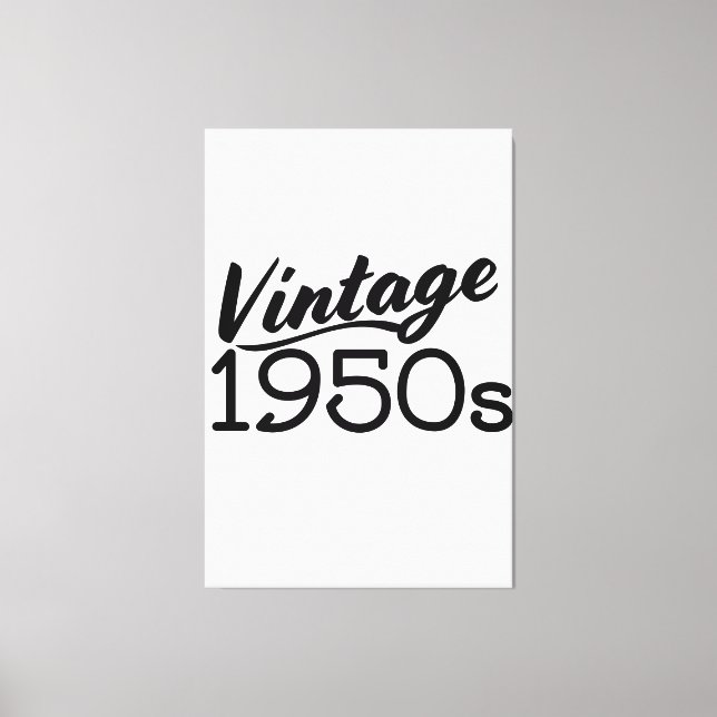 Vintage 1950s canvas print (Front)