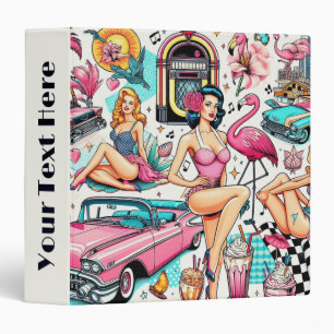 Vintage 1950s Cute Pattern Binder