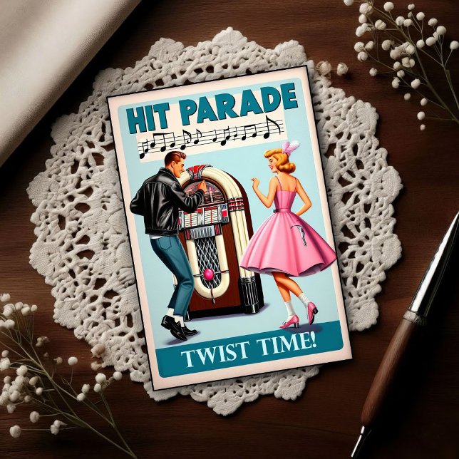 Vintage 1950s Dance Party Postcard (Creator Uploaded)