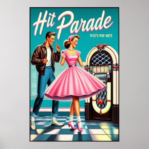 Vintage 1950s Dance Party Poster