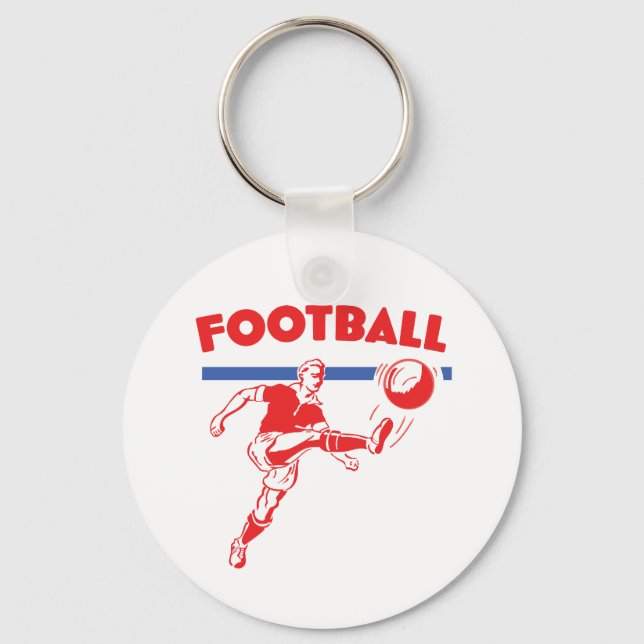 Vintage 1950s Football player Keychain (Front)