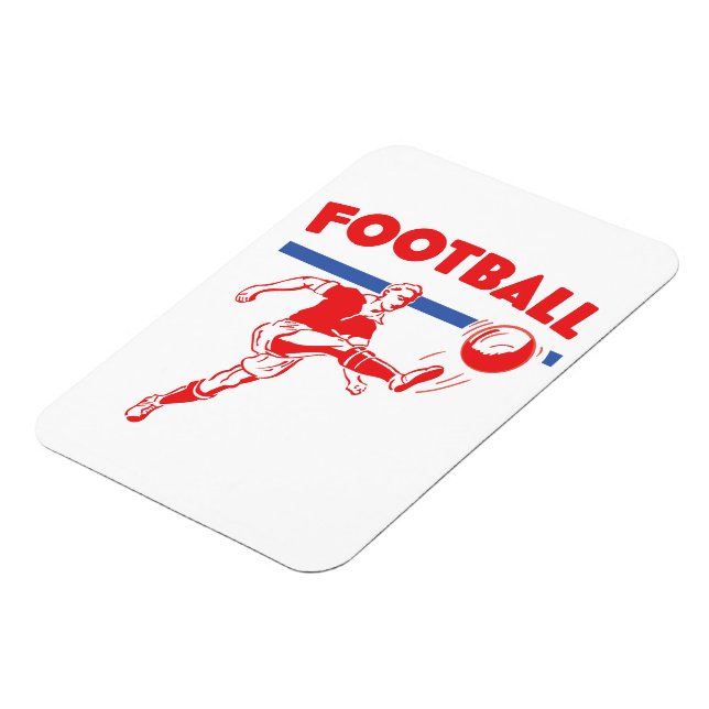Vintage 1950s Football player Magnet (Left Side)