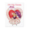 Vintage 1950's Little Girl & Umbrella Valentine