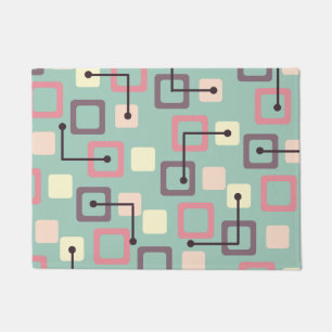 Vintage 1950s Tiles & Squares (Spring) Doormat