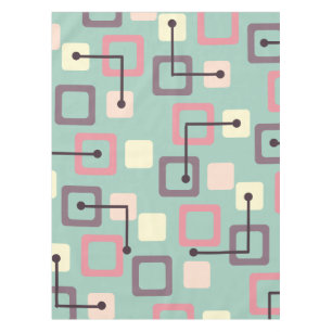 Vintage 1950s Tiles & Squares (Spring) Tablecloth