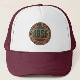 VINTAGE 1951 BIRTHDAY GIFT TRUCKER HAT