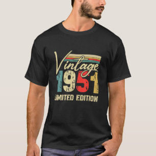 Vintage 1951 Limited Edition 70 Years Old 70Th Bir T-Shirt