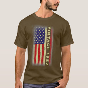 Vintage 1952 Cool 70 Year Old Bday Men Women 70th T-Shirt