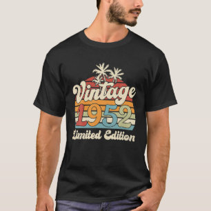 Vintage 1952 Distressed 70Th Bday 70 Years Old Bei T-Shirt