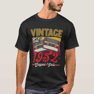 Vintage 1952 Original Parts Funny 70 Years Old 70T T-Shirt