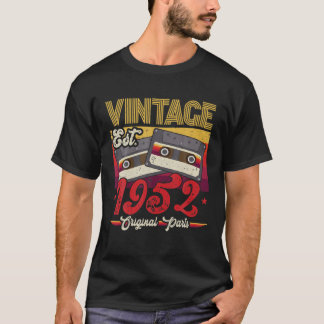 Vintage 1952 Original Parts Funny 70 Years Old 70T T-Shirt
