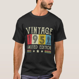Vintage 1952 Retro 70th Birthday Decoration 70 Yrs T-Shirt