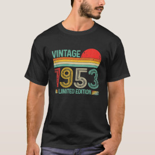 Vintage 1953 69th Birthday Decorations Men Women T-Shirt