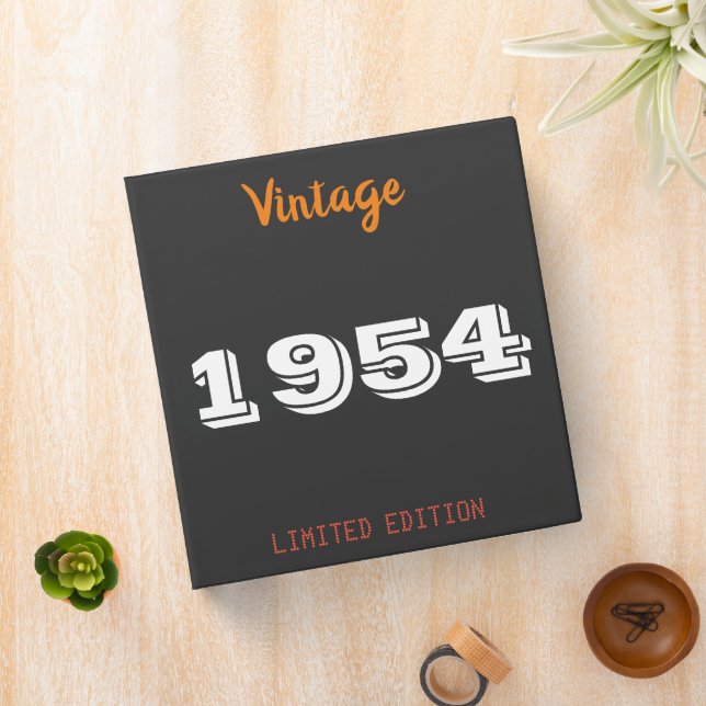 Vintage 1954 limited edition 70th Birthday Binder (In Situ)