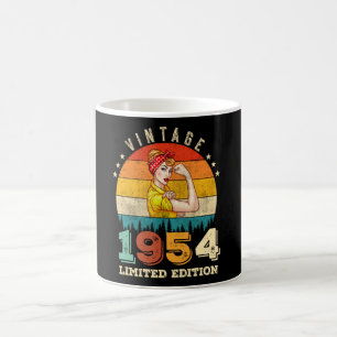 Vintage 1954 Limited Edition Women Birthday Queen Coffee Mug