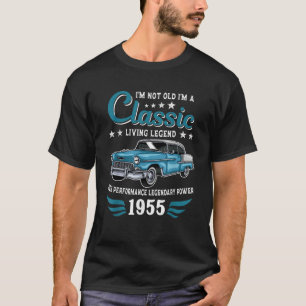 Vintage 1955 Birthday Classic Car For Legends Born T-Shirt