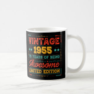 Vintage 1955 Made in 1955 70th Birthday 70 Years  Coffee Mug
