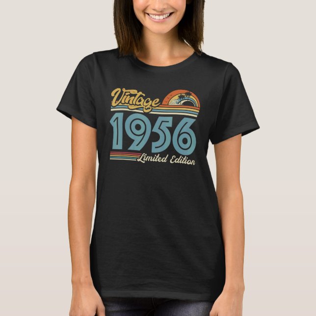 Vintage 1956  1956 66th Birthday T-Shirt (Front)