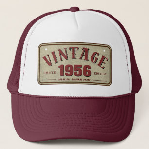 Vintage 1956 Limited Edition All Original Parts Trucker Hat