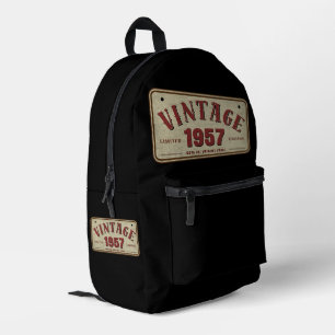 Vintage 1957 Limited Edition All Original Parts Printed Backpack