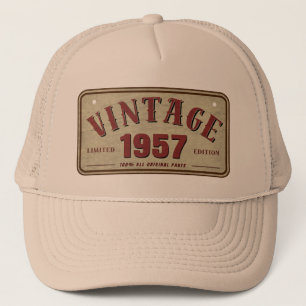 Vintage 1957 Limited Edition All Original Parts Trucker Hat
