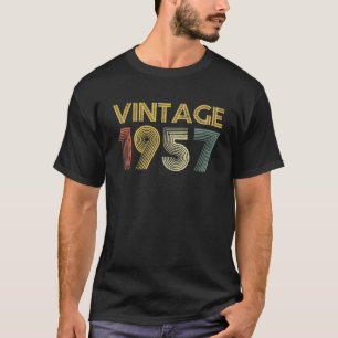 Vintage 1957 Made In 1957 65th Birthday 65 Year T-Shirt