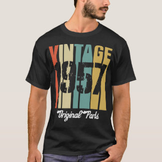 Vintage 1957 Original Parts 64 Years Old Birthday T-Shirt