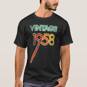 Vintage 1958 63rd Birthday Outfit For Men Women 63 T-Shirt