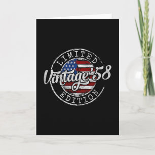 Vintage 1958 67th Birthday Gifts For Men Women 67  Card