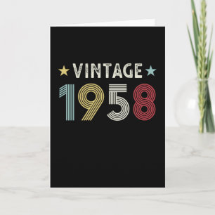 Vintage 1958 70th Birthday Gift 70 years old Card