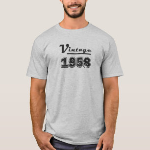 Vintage 1958 Happy 60th Birthday Gift T-Shirt