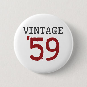 Vintage 1959 2 inch round button