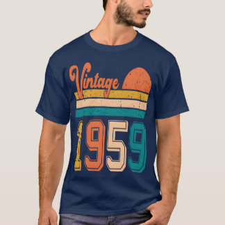 Vintage 1959 birthday gift friends T-Shirt