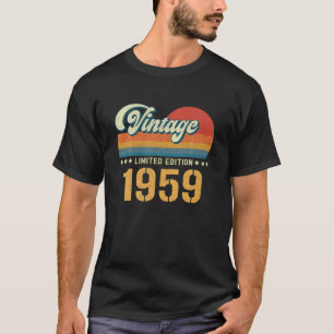 Vintage 1959 Limited Edition 63Rd Birthday 63 Year T-Shirt
