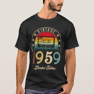 Vintage 1959 Retro Cassette 1959 63rd Birthday 63 T-Shirt