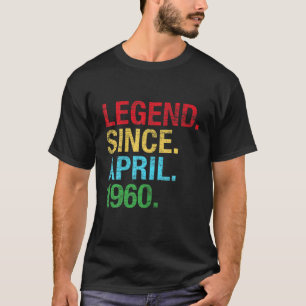 Vintage 1960 60 Years Awesome Retro 60Th Birthday T-Shirt
