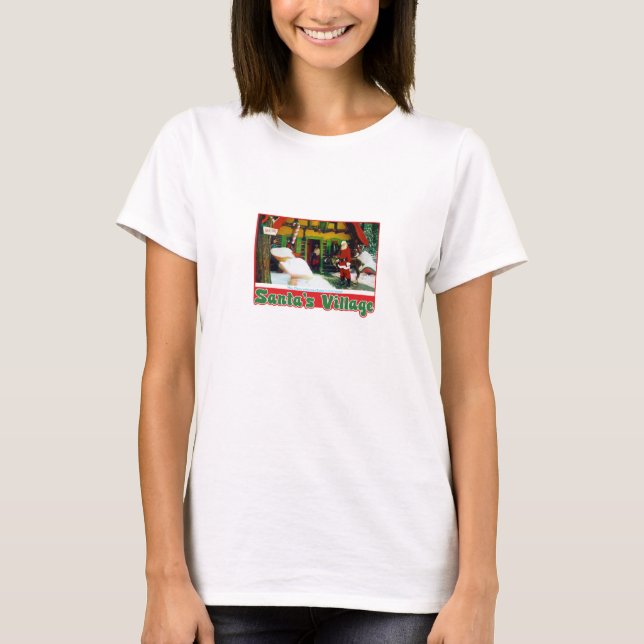 Vintage 1960's Santa's Village Postcard Shirt (Front)