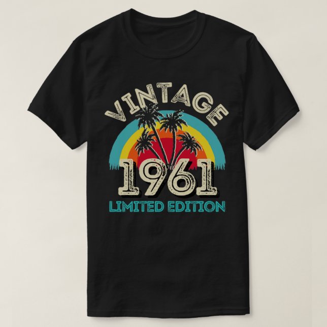 Vintage 1961 limited edition1 T-Shirt (Design Front)