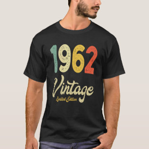 Vintage 1962 60th Birthday Gift Retro  60 Years Ol T-Shirt