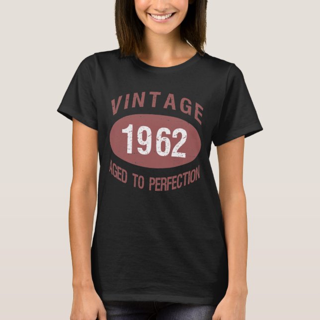 Vintage 1962 60th Birthday T-Shirt (Front)