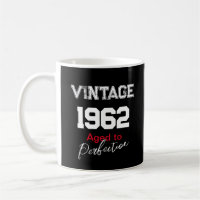 Vintage 1962 Aged to Perfection Happy Birthday