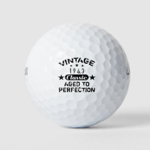 Vintage 1963 60th Birthday Golf Balls