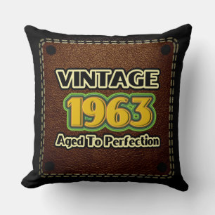 Vintage 1963 - Aged To Perfection Throw Pillow