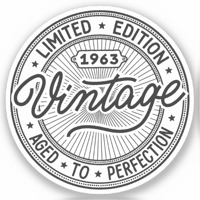 Vintage 1963 Birthday (Front)