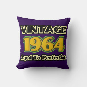 Vintage 1964 - Aged To Perfection Throw Pillow